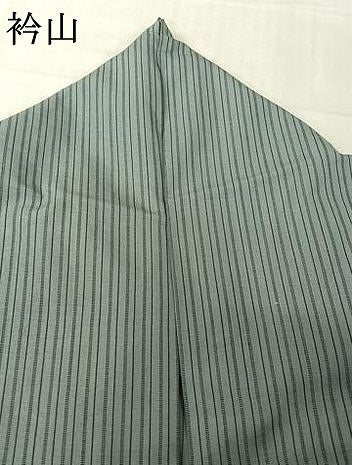 平和屋着物▽小紋　単衣　縞　綿　AABK3867jh