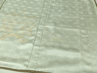 平和屋着物▽色留訪問着　無双　紗袷　笹竹桐文　金彩　高島屋扱い　正絹　逸品　AABK3872jh