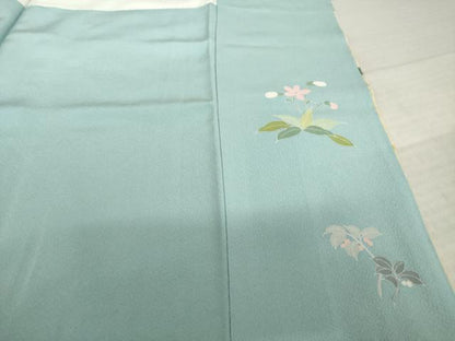 平和屋着物●訪問着　友禅　作家物　花篭　藤花房　暈し染め　金彩　正絹　逸品　AABK3892ck