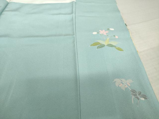 平和屋着物●訪問着　友禅　作家物　花篭　藤花房　暈し染め　金彩　正絹　逸品　AABK3892ck