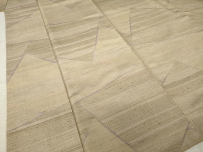 平和屋着物●上質な紬　割付き文　正絹　逸品　AABK3909ck