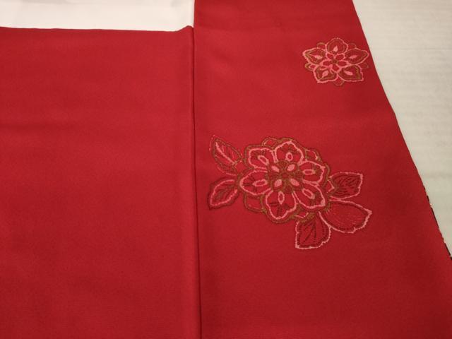 平和屋着物●豪華振袖　刺繍　草花文　正絹　逸品　AABK3914ck