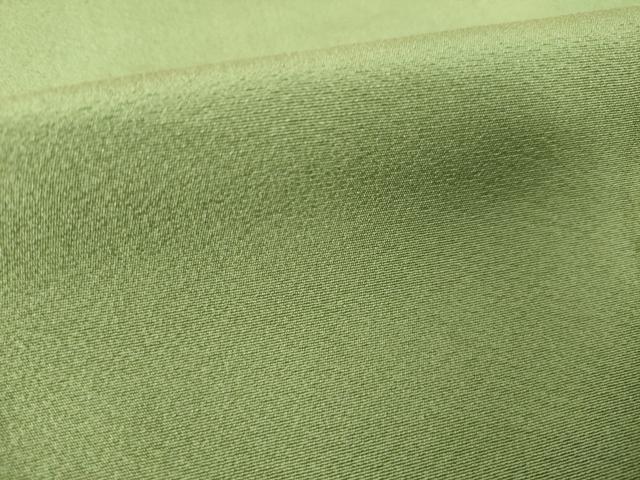 平和屋着物○上質な色無地 海松色 正絹 逸品 AABK3917ck