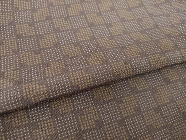 平和屋着物●江戸小紋　色紙文　東武百貨店扱い　正絹　逸品　AABK3919ck
