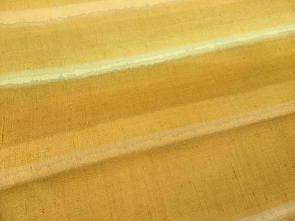 平和屋着物●上質な紬　横段文　正絹　逸品　AABK3923ck