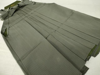 平和屋着物●男性　行灯袴　縞　正絹　逸品　AABK3929ck