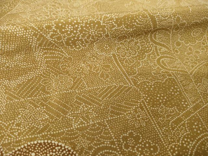平和屋着物●江戸小紋　訪問着　雲重ね吉祥花文　正絹　逸品　AABK3934ck