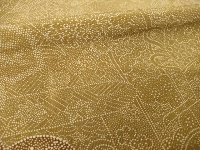 平和屋着物●江戸小紋　訪問着　雲重ね吉祥花文　正絹　逸品　AABK3934ck