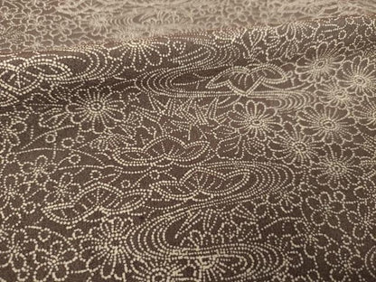 平和屋着物●江戸小紋　流水花文　正絹　逸品　AABK3940ck