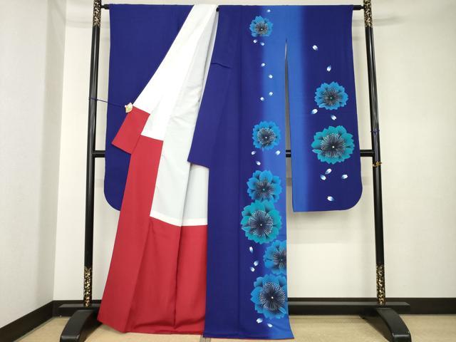 平和屋着物●豪華振袖　舞桜　金彩　正絹　逸品　AABK3945ck