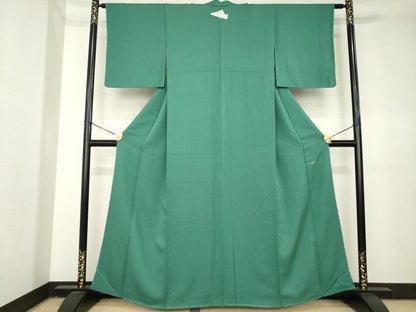 平和屋着物●皇室デザイナー　中村乃武夫　色無地　天鵞絨色　正絹　逸品　未使用　AABK3946ck