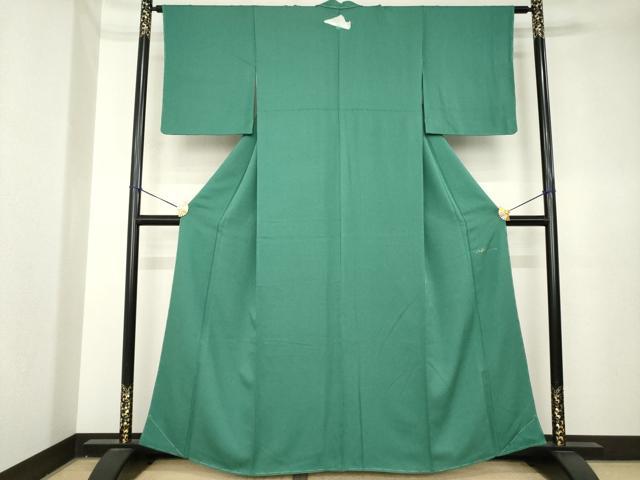平和屋着物●皇室デザイナー　中村乃武夫　色無地　天鵞絨色　正絹　逸品　未使用　AABK3946ck