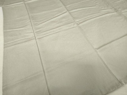 平和屋着物●松尾光琳　色無地　茶鼠色　鬼しぼ縮緬　正絹　逸品　AABK3951ck