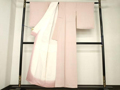 平和屋着物●上質な色無地　虹色　正絹　逸品　AABK3952ck