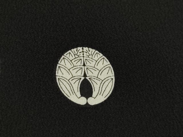 平和屋本店●人間国宝　森口華弘　蒔糊友禅　蒔糊散らし　黒留袖　刺繍　花束文　金糸　共箱付き　正絹　逸品　AABK3954ck