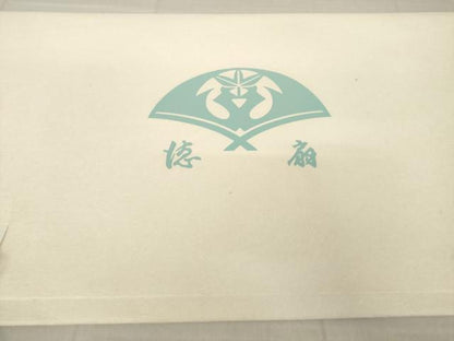 平和屋着物●国際的伝統工芸作家 十二代・藤林徳扇 苑寿 長襦袢 無双仕立て 寿光織 扇面花文 銀糸 たとう紙付き\ 正絹 逸品 AABK3955ck