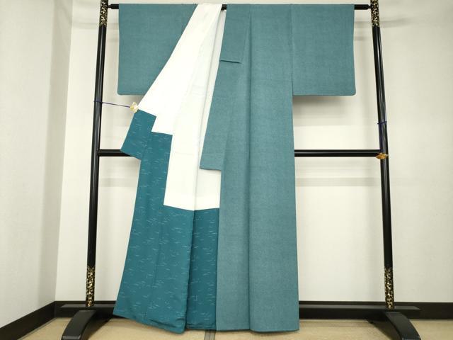 平和屋着物●人間国宝 小宮康孝　江戸小紋　小花文　正絹　逸品　AABK3958ck