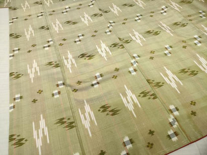 平和屋着物●本場琉球絣　紬　正絹　逸品　AABK3960ck