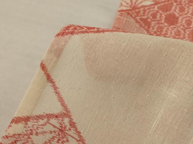 平和屋着物＊夏物　紗紬　吉祥文　正絹　逸品　AABK3975jd