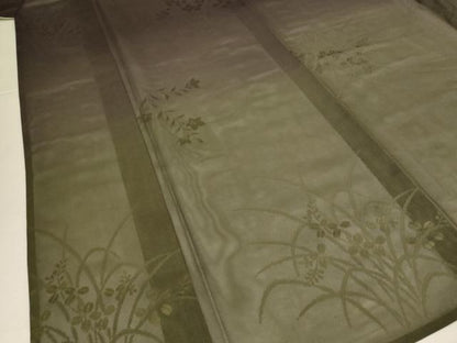 平和屋着物＊夏物　訪問着　草花紋紗　暈し染め　高島屋扱い　正絹　逸品　AABK3979jd