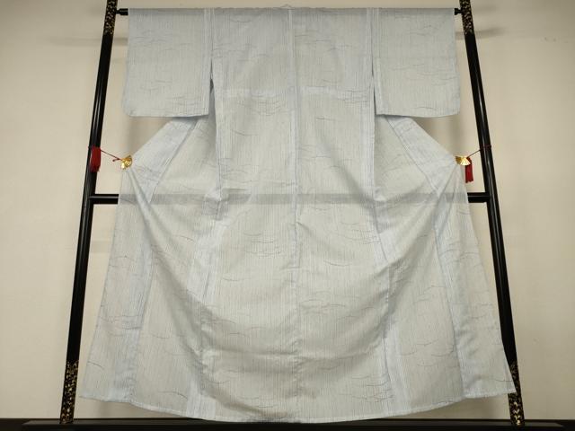 平和屋着物＊夏物　小紋　絽　露芝文　洗える着物　AABK4002jd