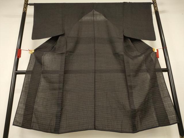 平和屋着物＊夏物　男性　上布　絣柄　麻　逸品　AABK4006jd
