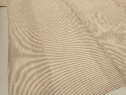 平和屋着物＊夏物　小千谷ちぢみ　縞　麻　逸品　AABK4010jd