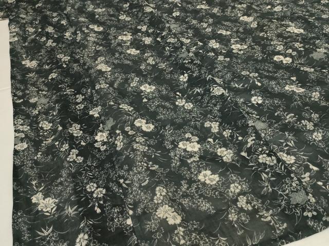 平和屋着物＊夏物　上布　草花文　麻　逸品　AABK4012jd