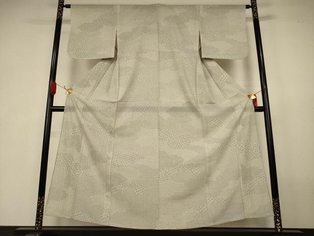 平和屋着物＊夏物　江戸小紋　絽　雲取り吉祥文　正絹　逸品　AABK4015jd