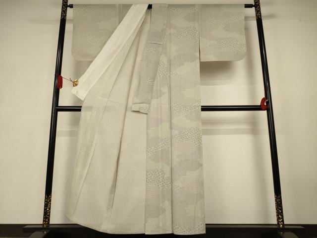 平和屋着物＊夏物　江戸小紋　絽　雲取り吉祥文　正絹　逸品　AABK4015jd