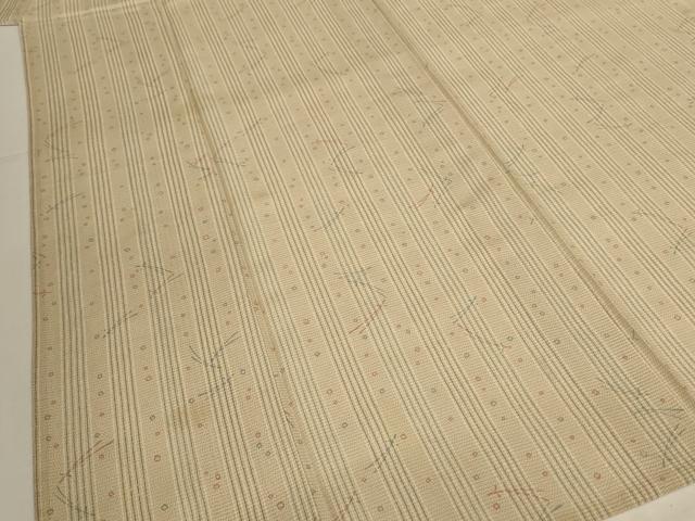 平和屋着物＊夏物　小紋　絽　松葉　間道　正絹　逸品　AABK4019jd