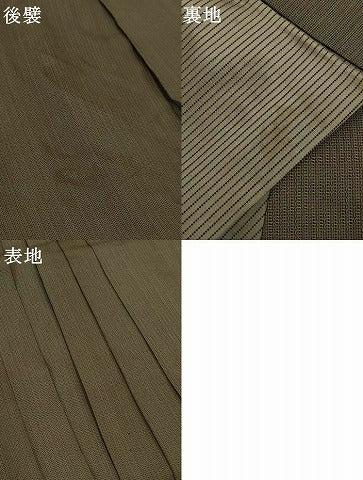 平和屋着物＊夏物　男性　行灯袴　縦絽　縞　正絹　逸品　AABK4021jd