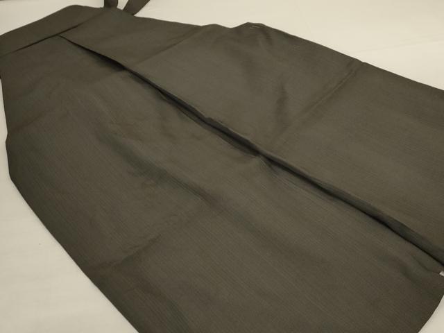 平和屋着物＊夏物　男性　行灯袴　縦絽　縞　正絹　逸品　AABK4021jd
