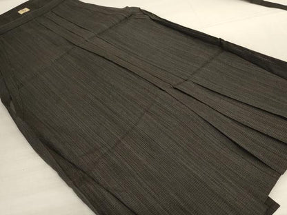 平和屋着物＊夏物　男性　馬乗り袴　絽　霞文　正絹　逸品　AABK4022jd