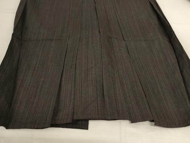 平和屋着物＊夏物　男性　馬乗り袴　絽　霞文　正絹　逸品　AABK4022jd