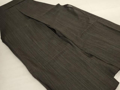 平和屋着物＊夏物　男性　馬乗り袴　絽　霞文　正絹　逸品　AABK4022jd