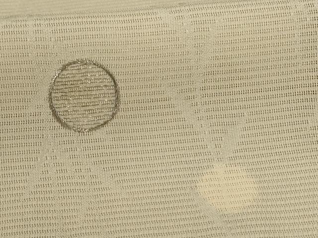 平和屋着物＊夏物　訪問着　絽　刺繍　草葉丸文　銀糸　正絹　逸品　AABK4024jd