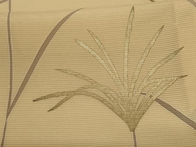 平和屋着物＊夏物　訪問着　絽　草花文　金彩　正絹　逸品　AABK4031jd