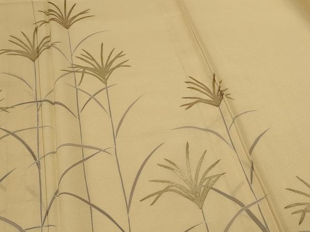 平和屋着物＊夏物　訪問着　絽　草花文　金彩　正絹　逸品　AABK4031jd