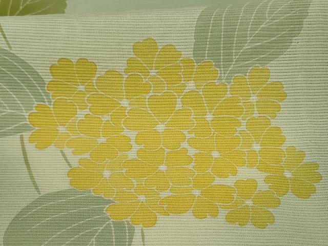 平和屋着物＊夏物　訪問着　絽　紫陽花　暈し染め　正絹　逸品　AABK4036jd