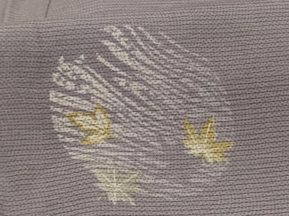 平和屋着物＊夏物　小紋　絽　舞葉丸文　正絹　逸品　AABK4037jd