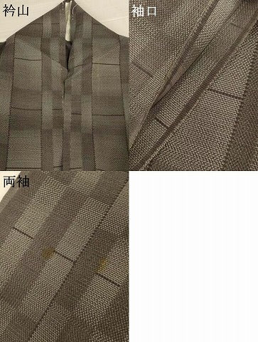 平和屋着物＊夏物　本場大島紬　夏大島　変わり間道　正絹　逸品　AABK4040jd