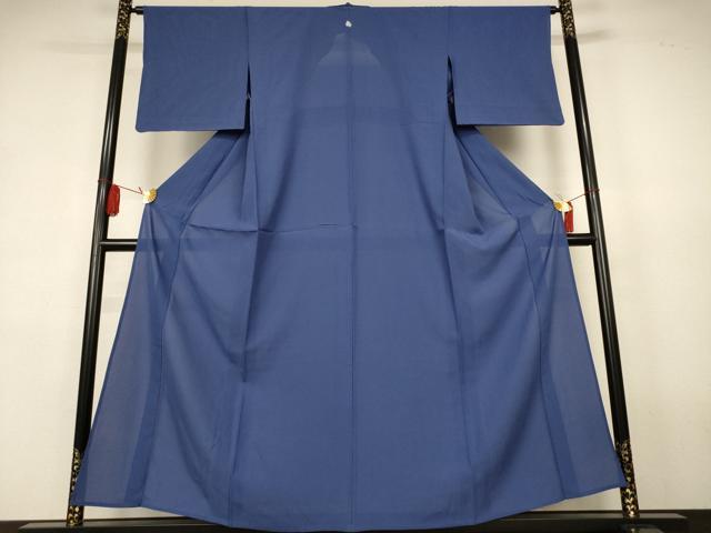 平和屋着物＊夏物　色無地　絽　青褐色　正絹　逸品　AABK4041jd