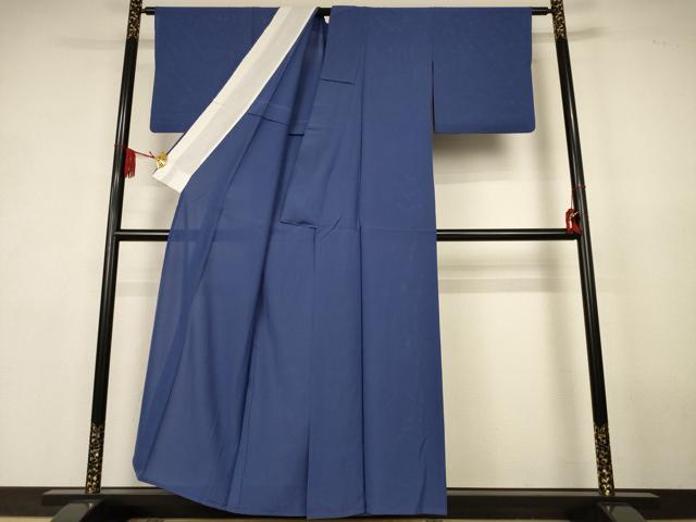 平和屋着物＊夏物　色無地　絽　青褐色　正絹　逸品　AABK4041jd
