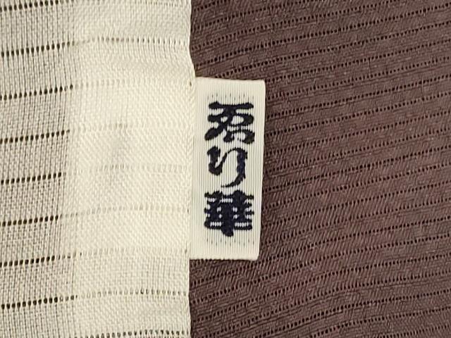 平和屋着物＊夏物　色無地　絽　江戸鼠色　正絹　逸品　AABK4042jd