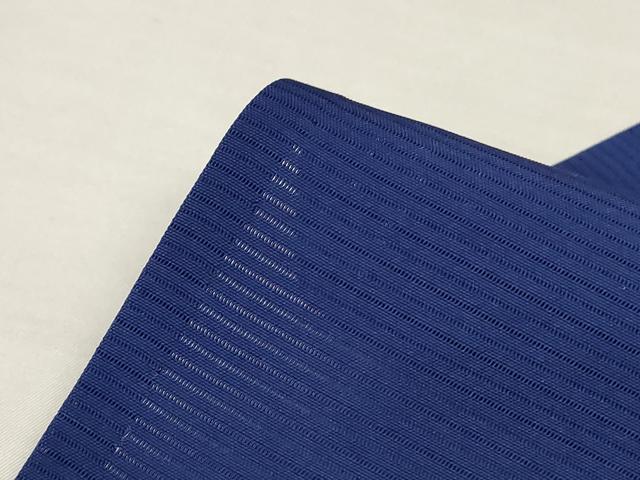 平和屋着物＊夏物　色無地　絽　紺色　正絹　逸品　AABK4044jd