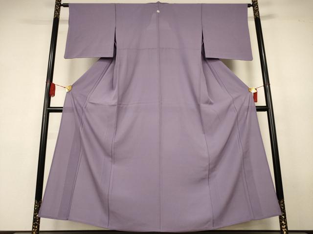 平和屋着物＊夏物　色無地　絽　鳩羽鼠色　正絹　逸品　AABK4045jd