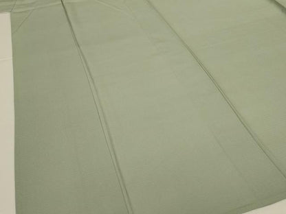 平和屋着物＊夏物　色無地　絽　柳鼠色　正絹　逸品　AABK4046jd