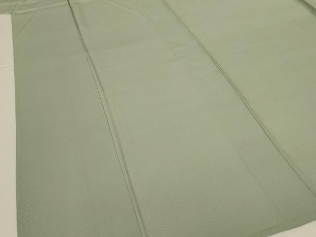 平和屋着物＊夏物　色無地　絽　柳鼠色　正絹　逸品　AABK4046jd