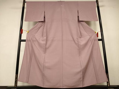 平和屋着物＊夏物　色無地　絽　胡桃染色　正絹　逸品　AABK4053jd